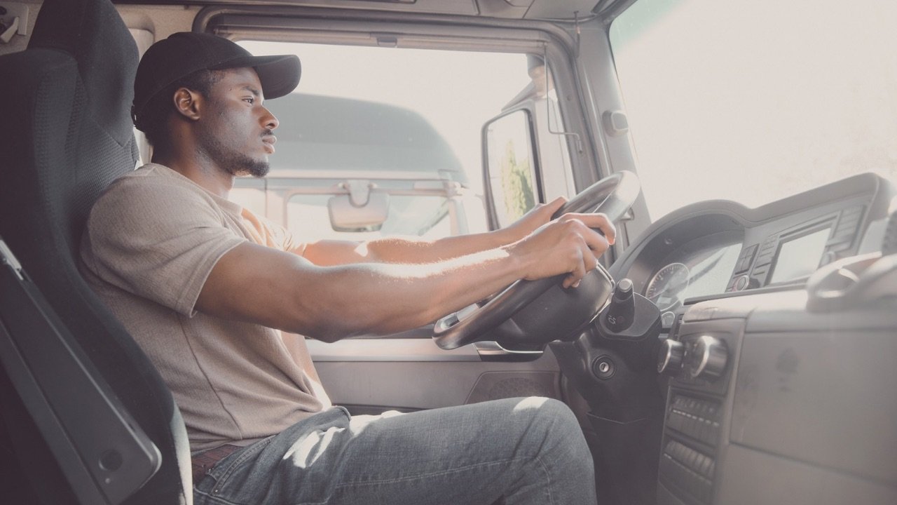 CDL student driver getting ready to practice on public roads during on the road training